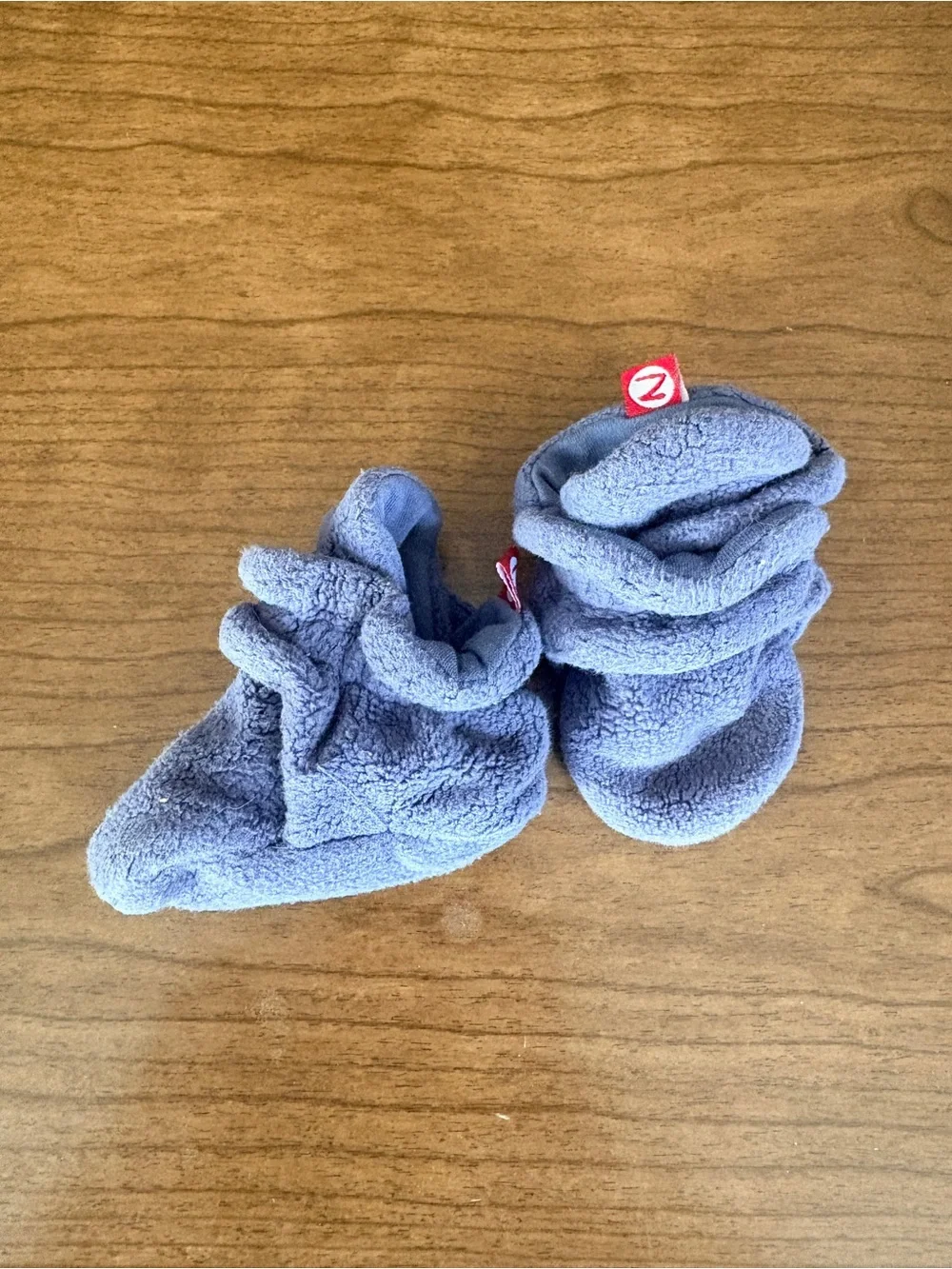 Zutano Light Blue Fleece Mittens for Kids